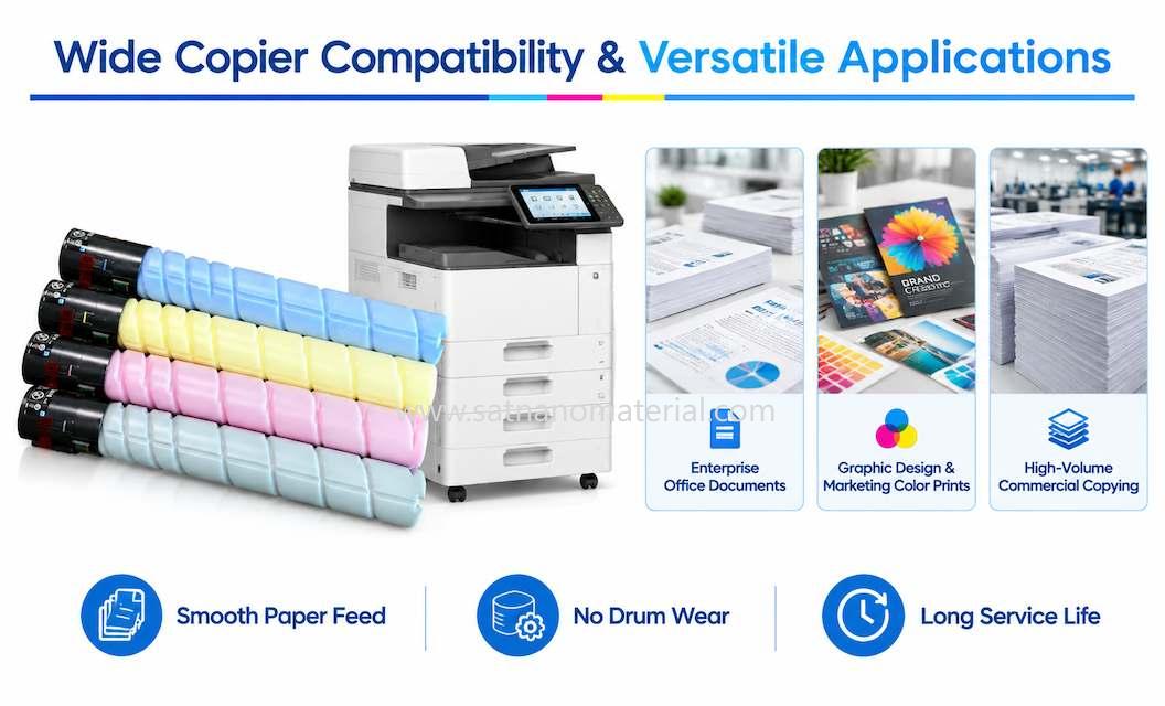 Premium High-Yield Compatible Color Copier Toner Cartridges (TN324 Powder Box)