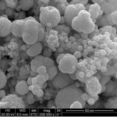 nanómetros de polvo de oro